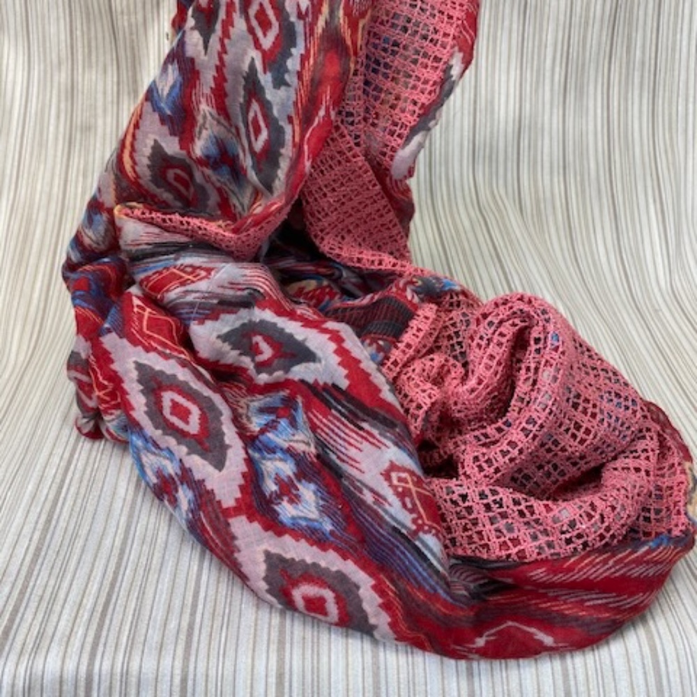 Infinity Pink/Red Scarf
